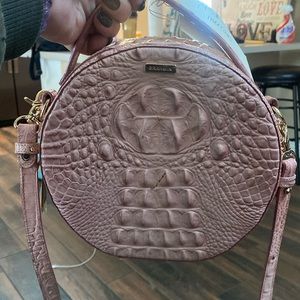 BRAHMIN round pink purse